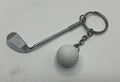 Golf Club & Golf Ball Keyring / Golfer Bag Tag / Golfer Gift / Golfing Stocking Filler / Gift for Golfing Fan / Novelty Golf Club and Ball