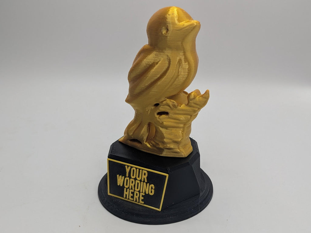 Personalised Bird Trophy, Bird Lover Gift, Little Bird Gift, Gardener Award, Bird Shape Gift, Custom Bird Trophy, Avery Bird Gift, Blue Tit