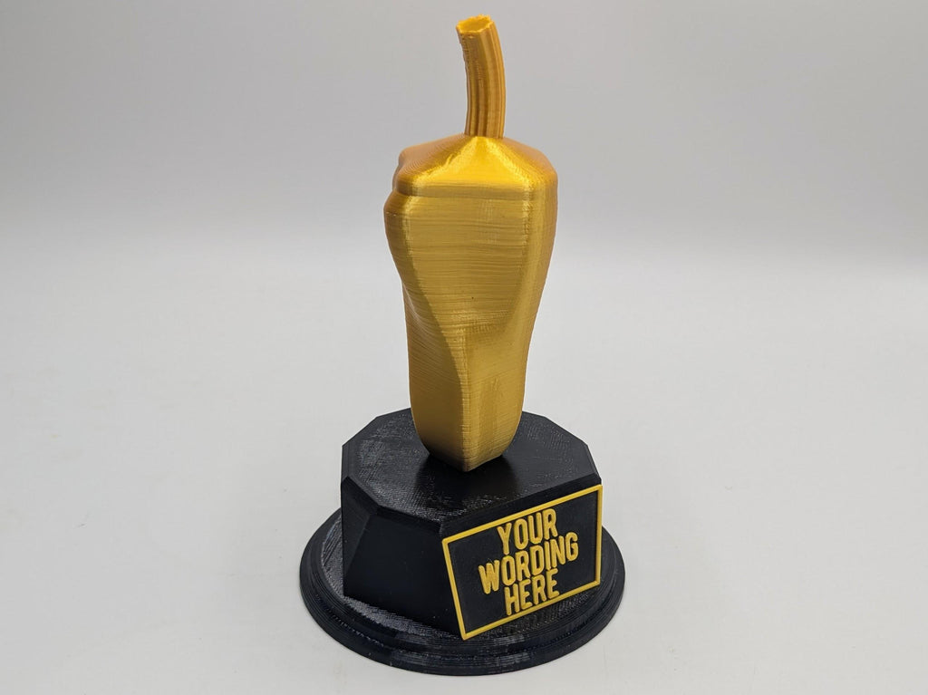 Personalised Chilli Trophy, Chilli Lover Gift, Chilli Pepper Gift, Vegetable Award, Chilli Award, Custom Chilli Trophy, Chilli Shaped Gift
