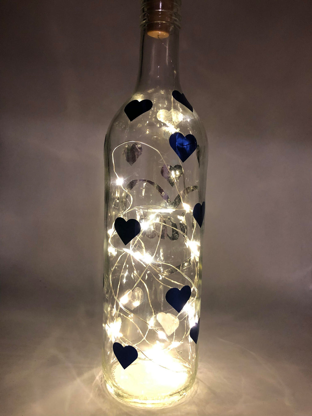 Mum Light Up Bottle, Mothers Day Gift, Gift for Mum's Birthday, Mum Christmas Gift, Mum Special Gift, Mum Heart Keepsake, Best Mum Gift