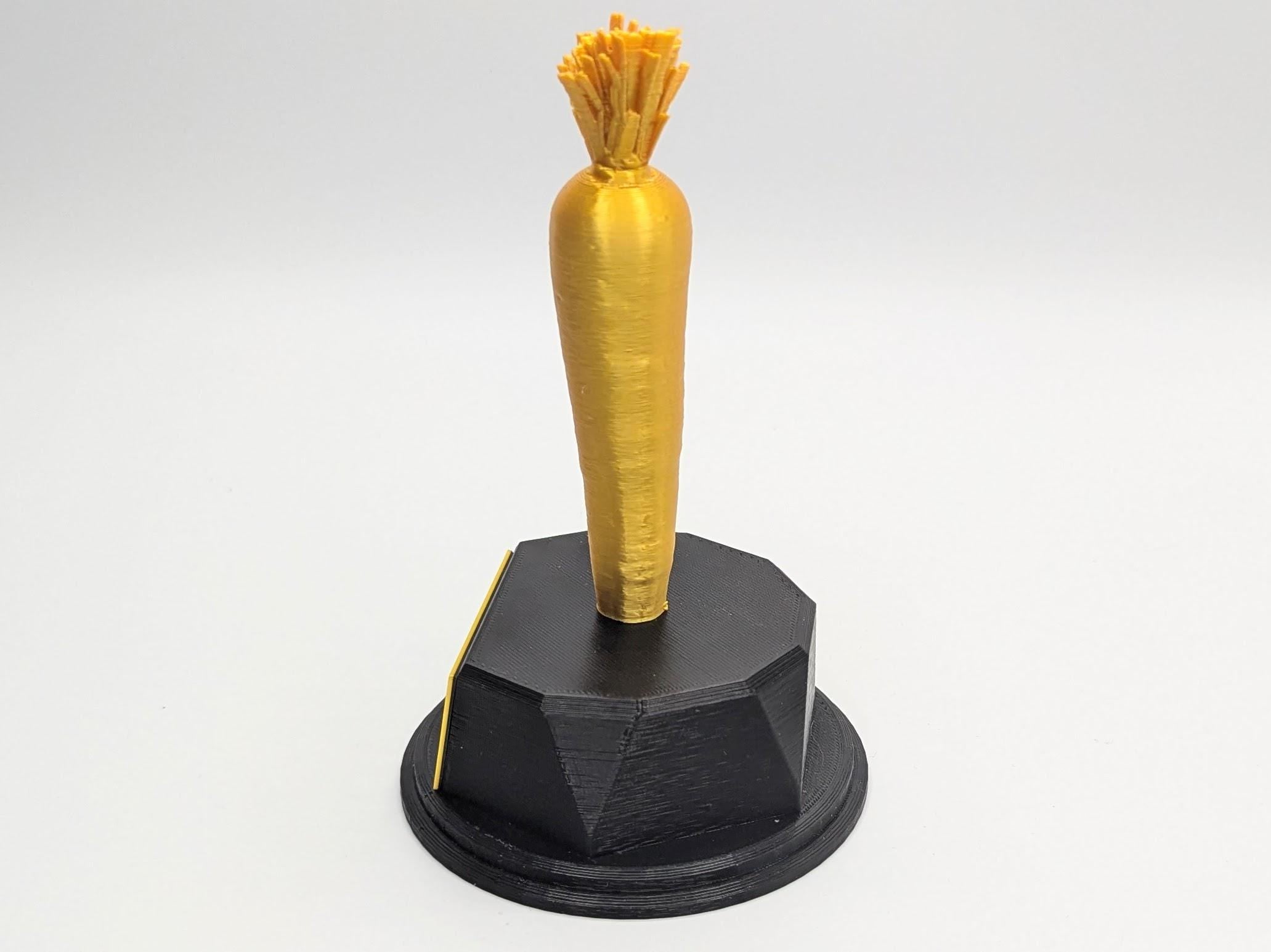 Personalised Carrot Trophy, Carrot Fun Trophy, Carrot A Lot About You, Carrot Gift, Carrot Top Award, Emotional Carrot, Carrot Award, Carrot