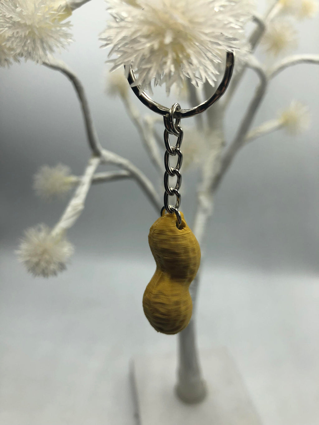 Peanut keyring - Little Peanut Bag Charm / Party Bag Filler / Novelty Peanut Keyring Gift / Peanut Bag Tag / Monkey Nut Keyring / Monkey Nut