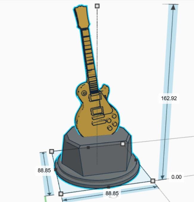 Personalised Electric Guitar Trophy, Guitar Trophy, Guitarist Award, Music Teacher Award,  Custom Trophy Gift, Guitar Player Gift, Guitarist