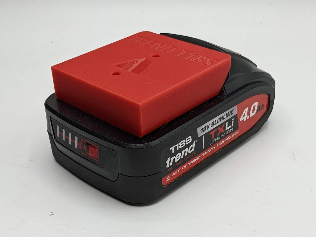 Wall Mount for Trend T18S 18v Battery / Undershelf Holder for Workshop / Van (Qty:1) / Battery Mount/ Trend Batteries / Trend Battery Mount