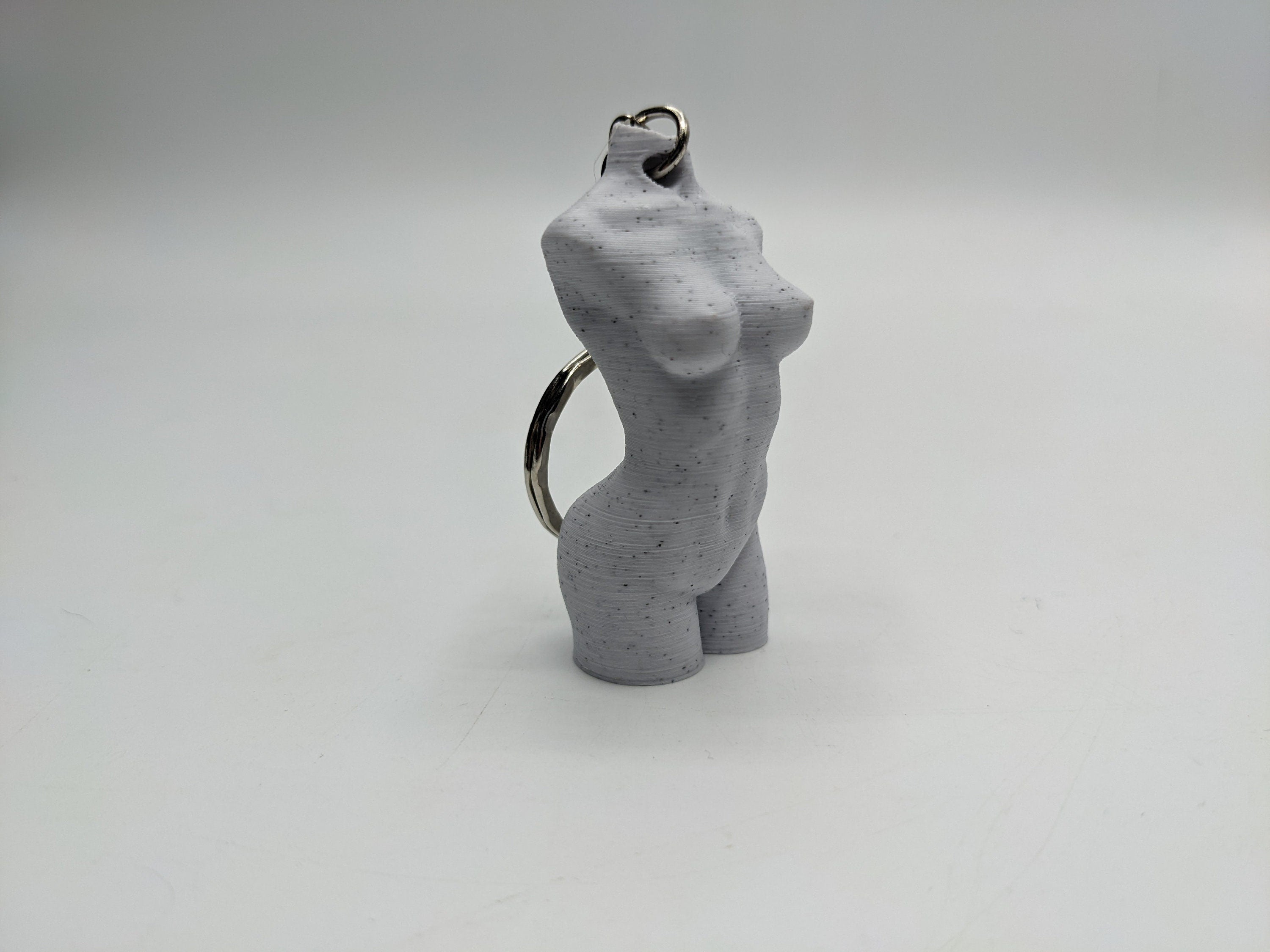Mini Female Torso Keyring / Female Torso Keychain / Torso Goddess Keyring / Female Goddess Keychain / Mini Female Statue Keyring / Torso Tag
