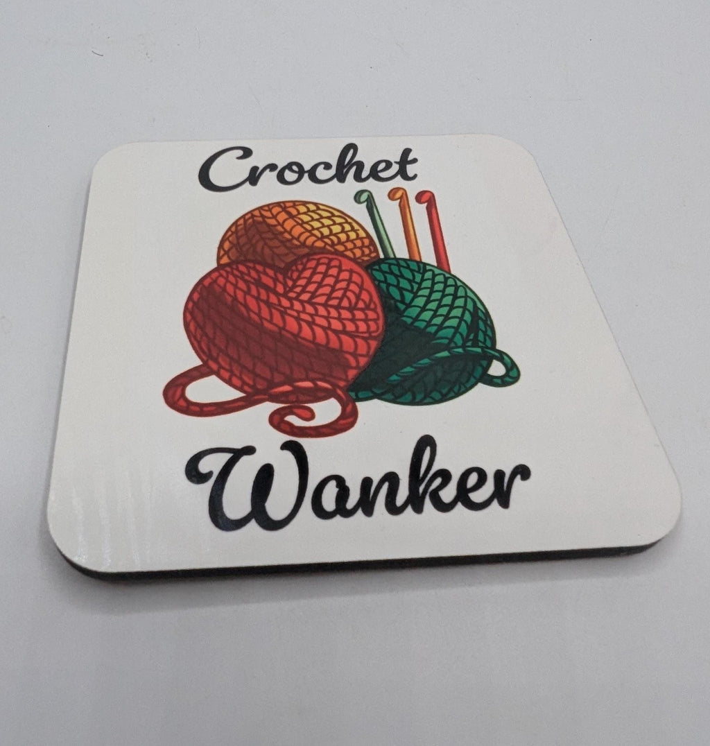 Crochet Wanker Coaster, Funny Gift for Crocheter, Crochet Gift, Mother's Day, Crochet Gift for Her, Crochet Gift For Him, Crochet Lover Gift