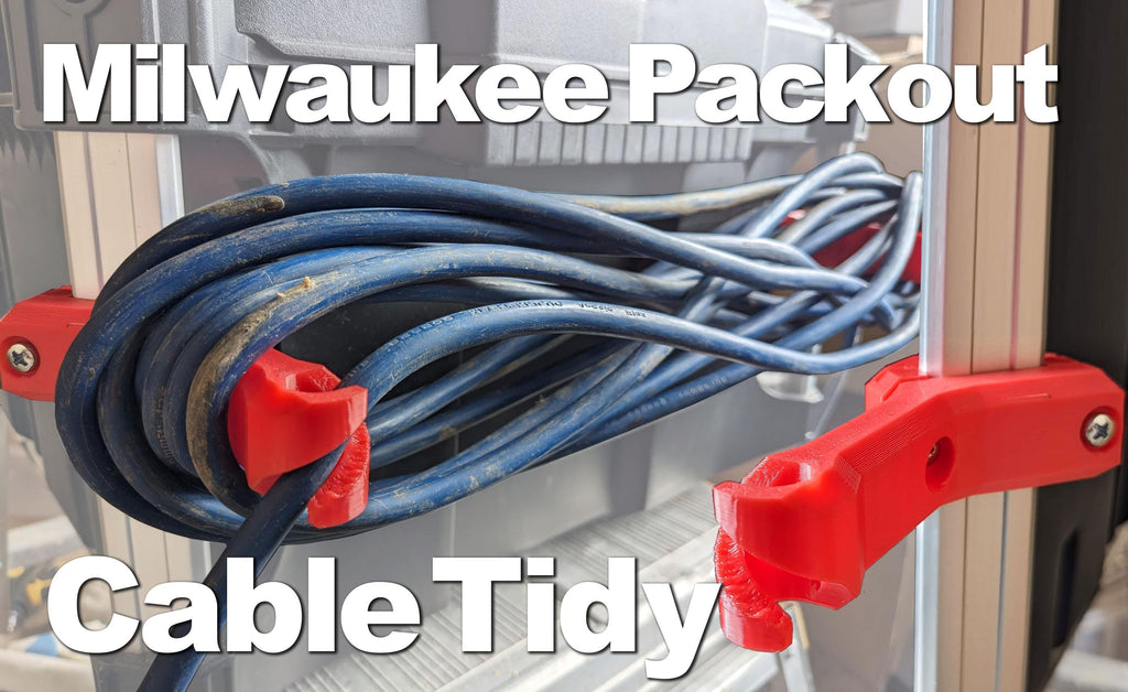 Milwaukee Packout Cable Tidy / Extension Lead Storage Corner Rail System
