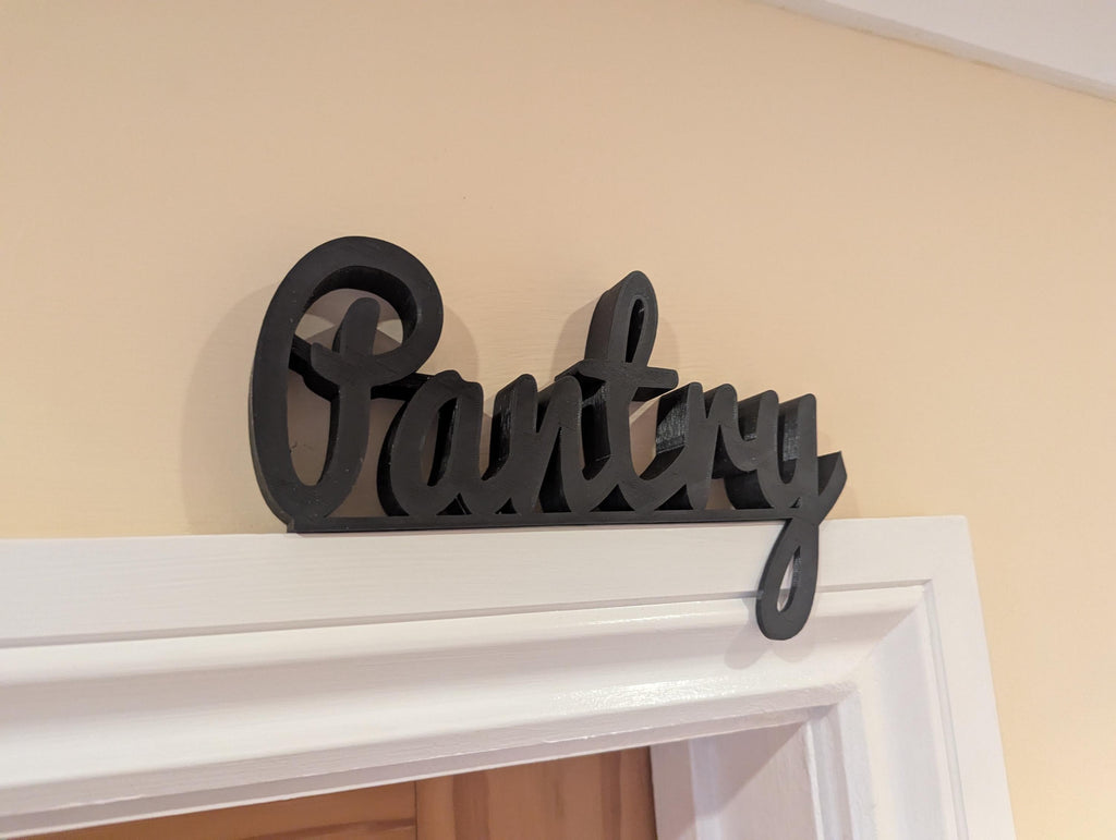 Pantry Door Sign, Pantry Sign, Door Topper, Custom Door Sign, Pantry Room Sign, Above Door Sign, Quirky Door Sign, Storage Cupboard Sign