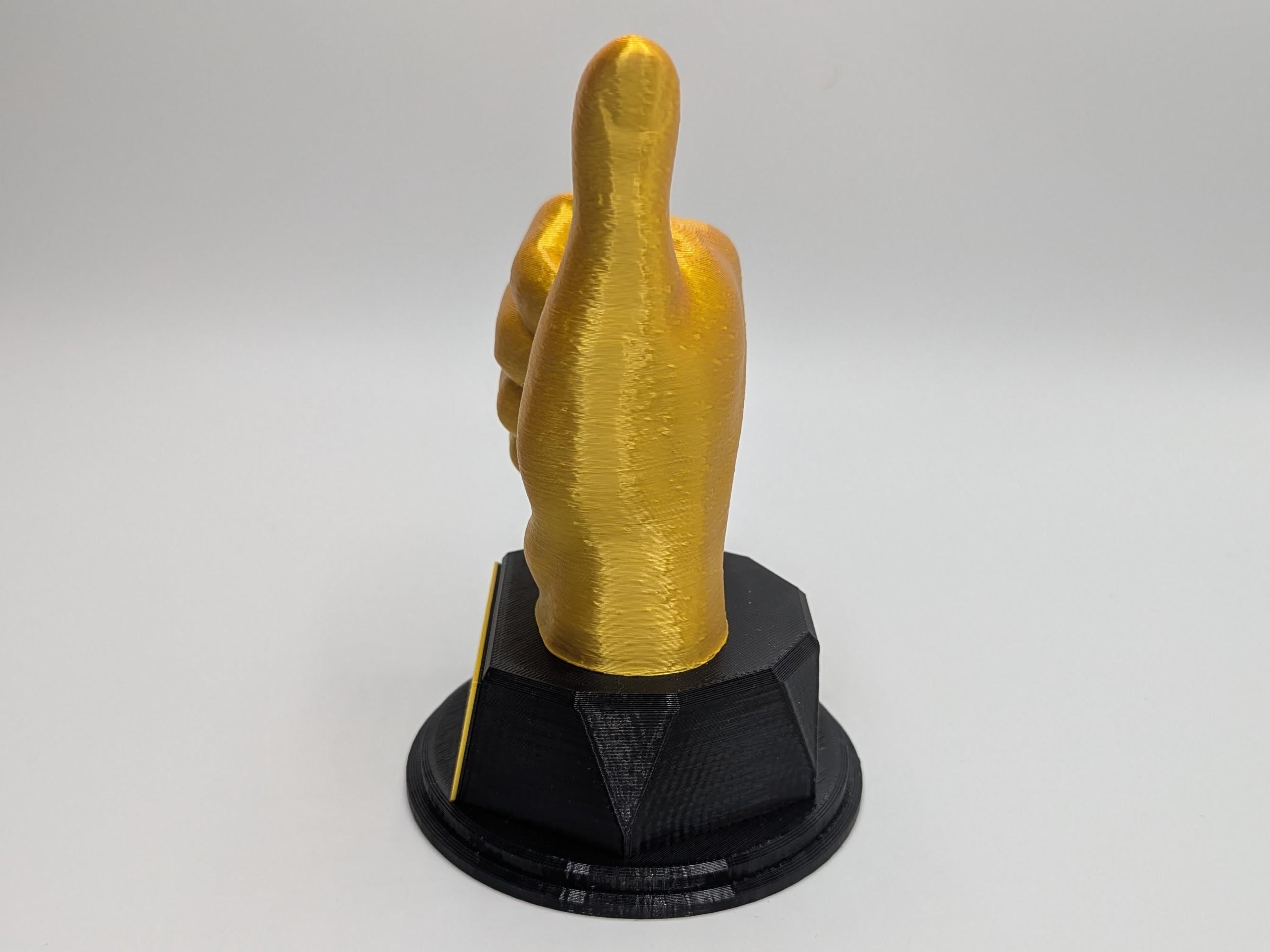 Personalised Thumb Up Trophy, Okay Trophy, Thumb Up Award, Custom Thumb Trophy, Thumbs Up Gift, Well Done Trophy, Office Trophy, Great Award