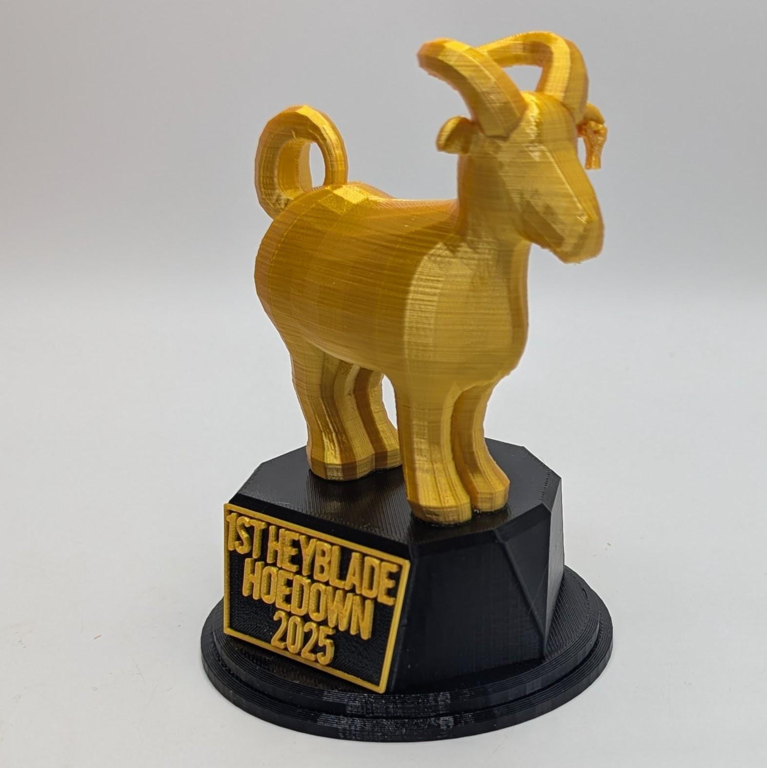Personalised Goat Trophy, Farmer Award Trophy, Gift for Goat Lover, Custom Trophy Gift, Old Goat Award, Office Trophy, Animal Lover Trophy