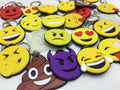 Funny Face Keryings / Funny Face Bag Tags / Poo Face Keyring / Devil Face Keyring / Under 5 Pounds / Heart Face Keyring / Bag Tags / Keyring