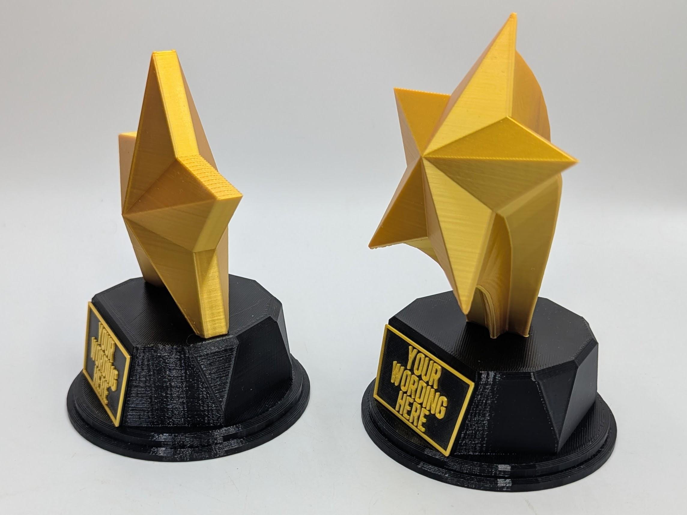 Personalised Star Trophy, Shooting Star Award, Star Joke Gift, Custom Trophy Award, Star Shaped Gift, Star Of The Month Award, Biggest Star