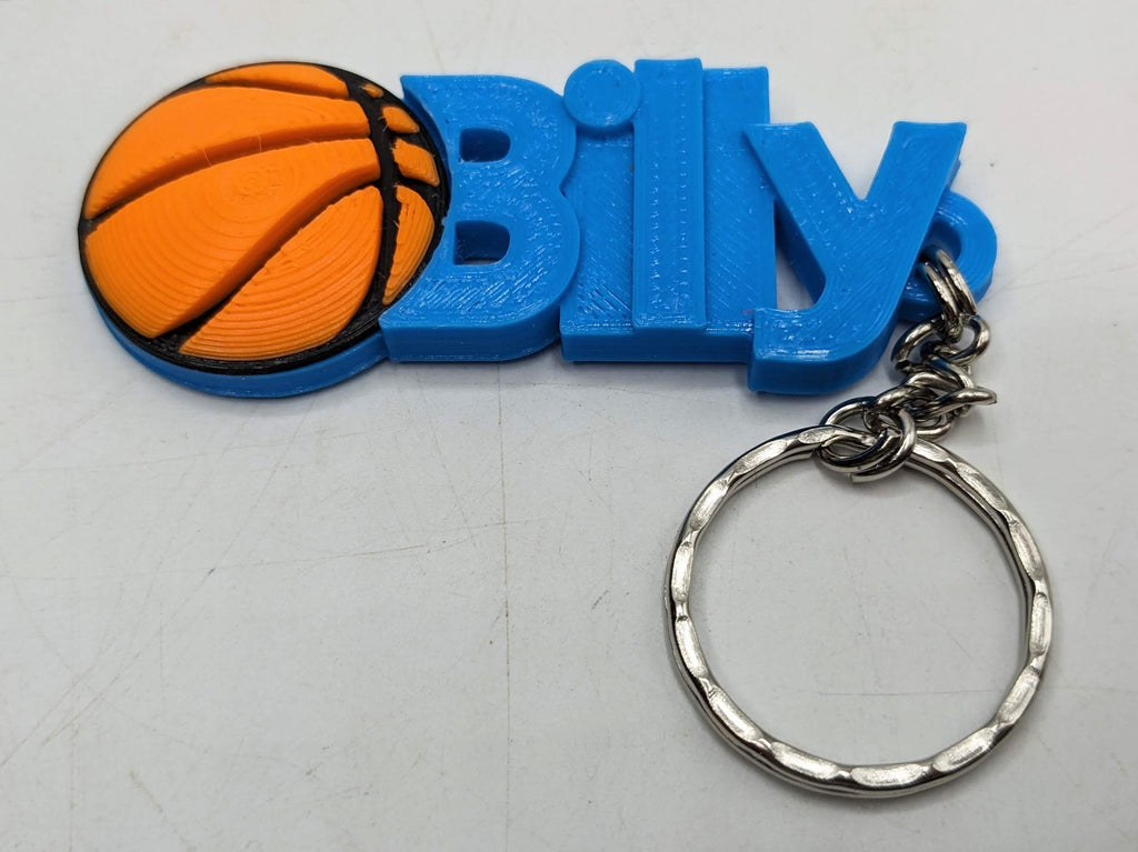 Personalised Basketball Keyrings, Custom Made Basketball Gift, Basketball Player Gift, Basketball Name Bag Tag, Gift for Basketball Lover