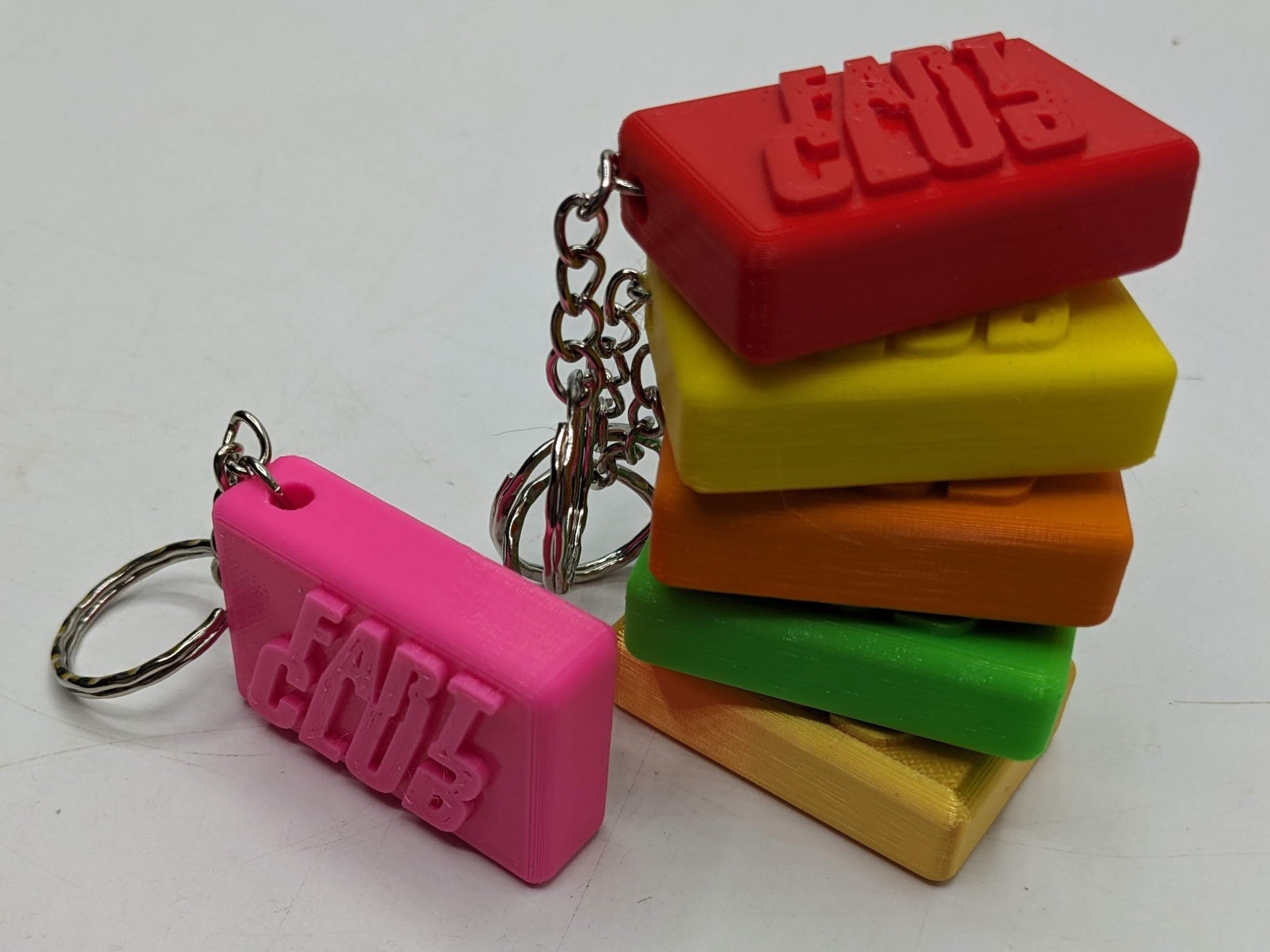 Fart Club Keyring / Rude Keyring / Novelty Keyring / Fart Keyring / Joke Keyring / Poo Gift / Funny Keyring / Farter Gift / Fart Bag Tag