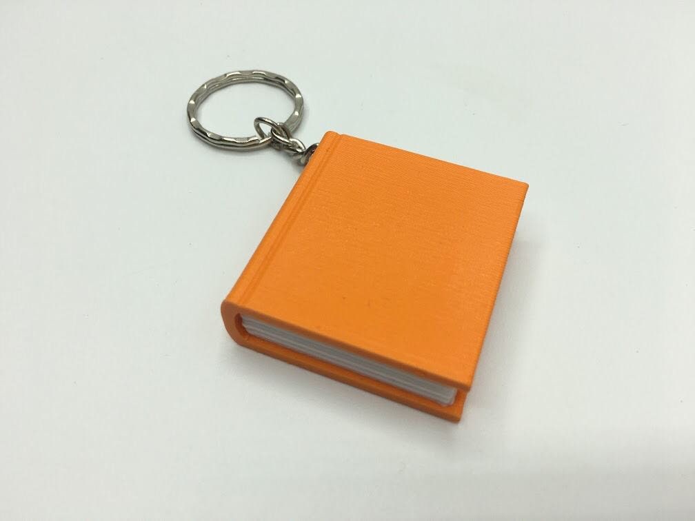 Book Keyring / Book Bag Charm / Book Reader Gift / Reader Gift / Library Keychain / Book Lover Gift / Bookworm Keyring Gift / Book Bag Tag