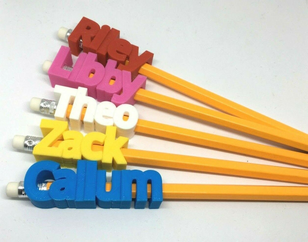 Personalised Pencil Toppers / Party Bag Fillers / Gifts for Teachers / Gifts for Office Staff / Under 5 Pounds / Pencil Topper with Pencil