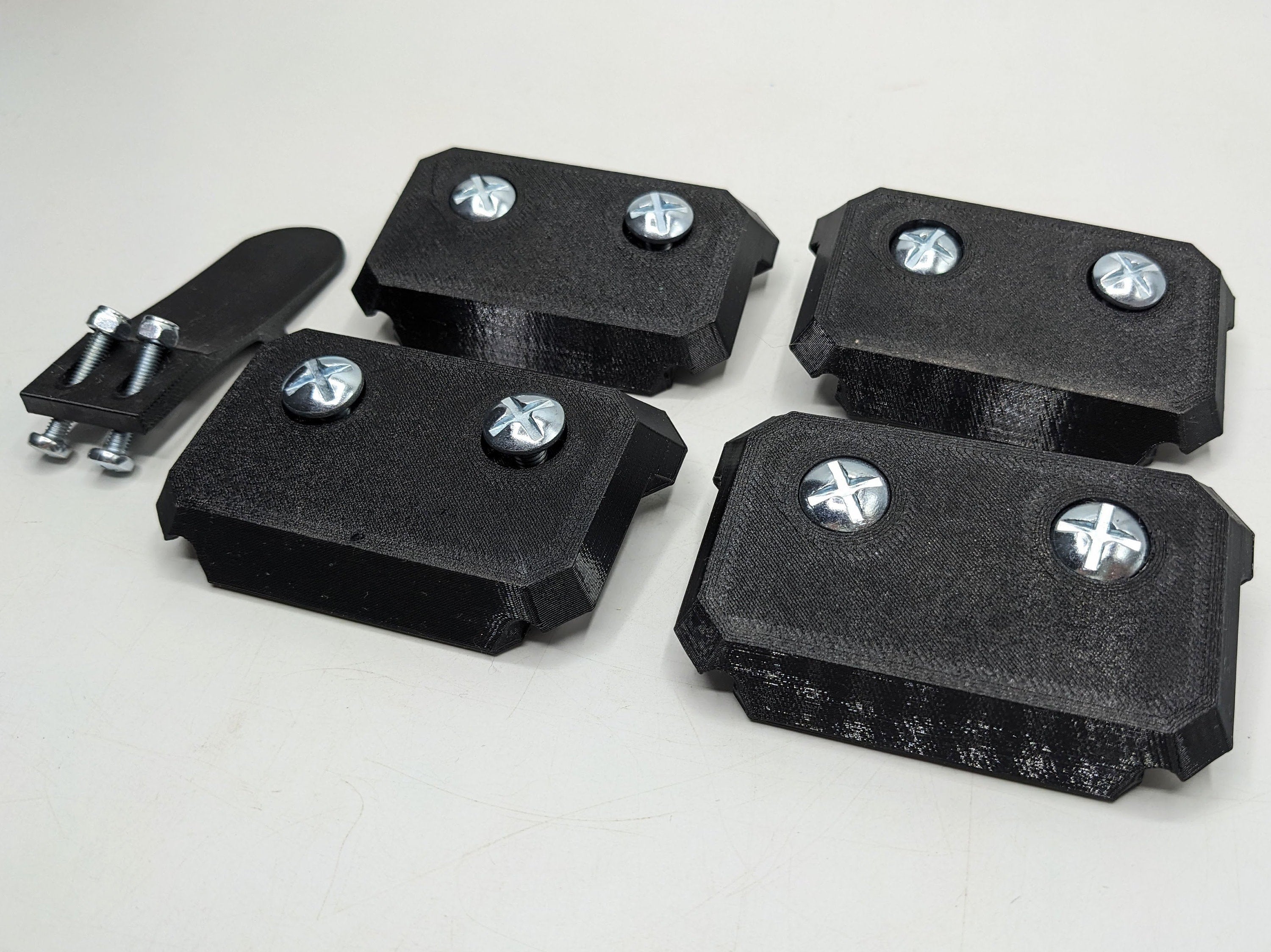 Universal Milwaukee Packout Top Mounting Cleats / Mount Feet Set + Hardware Kit / Milwaukee Packout Mounting / Milwaukee Packout Accessory