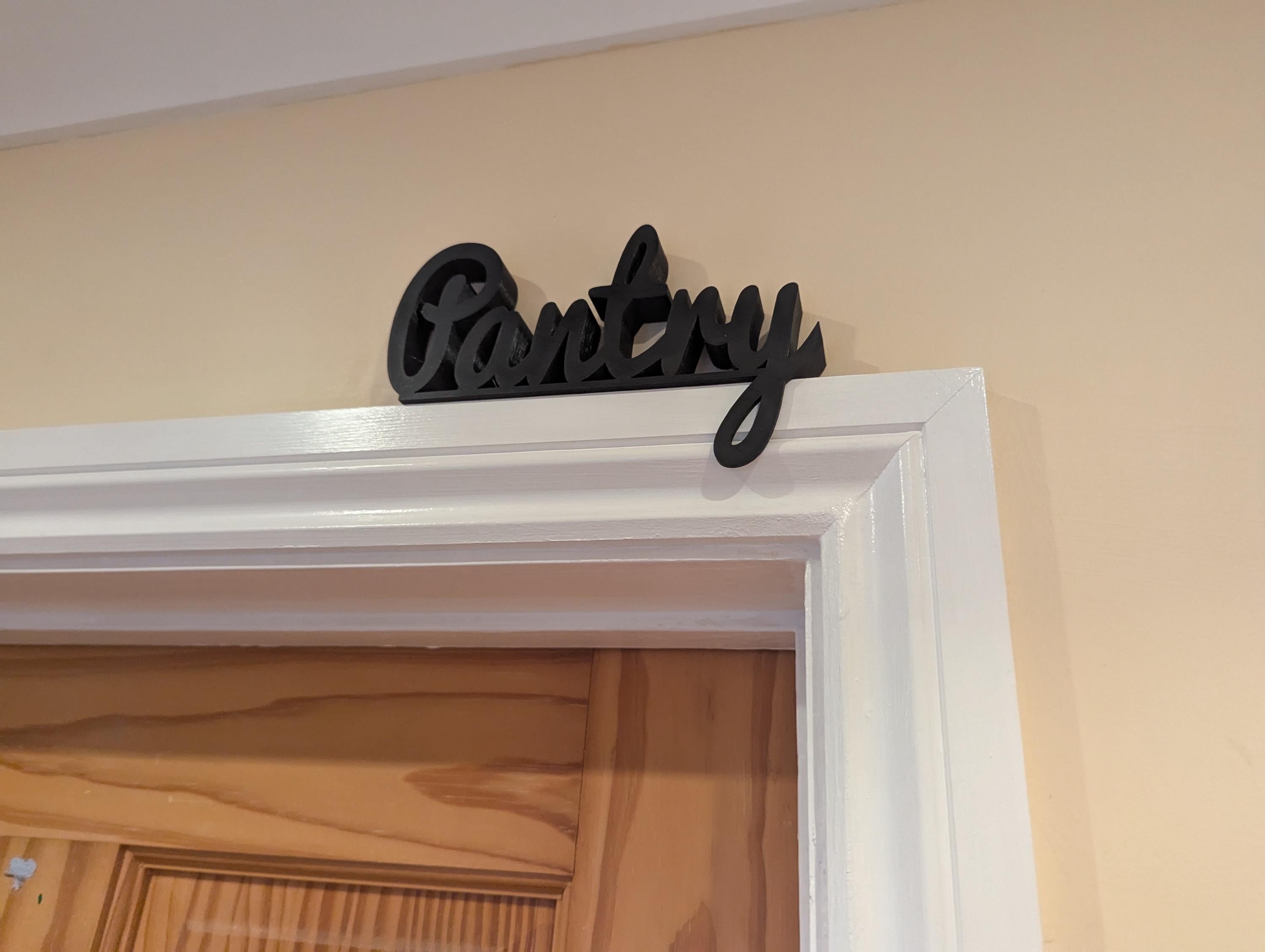 Pantry Door Sign, Pantry Sign, Door Topper, Custom Door Sign, Pantry Room Sign, Above Door Sign, Quirky Door Sign, Storage Cupboard Sign