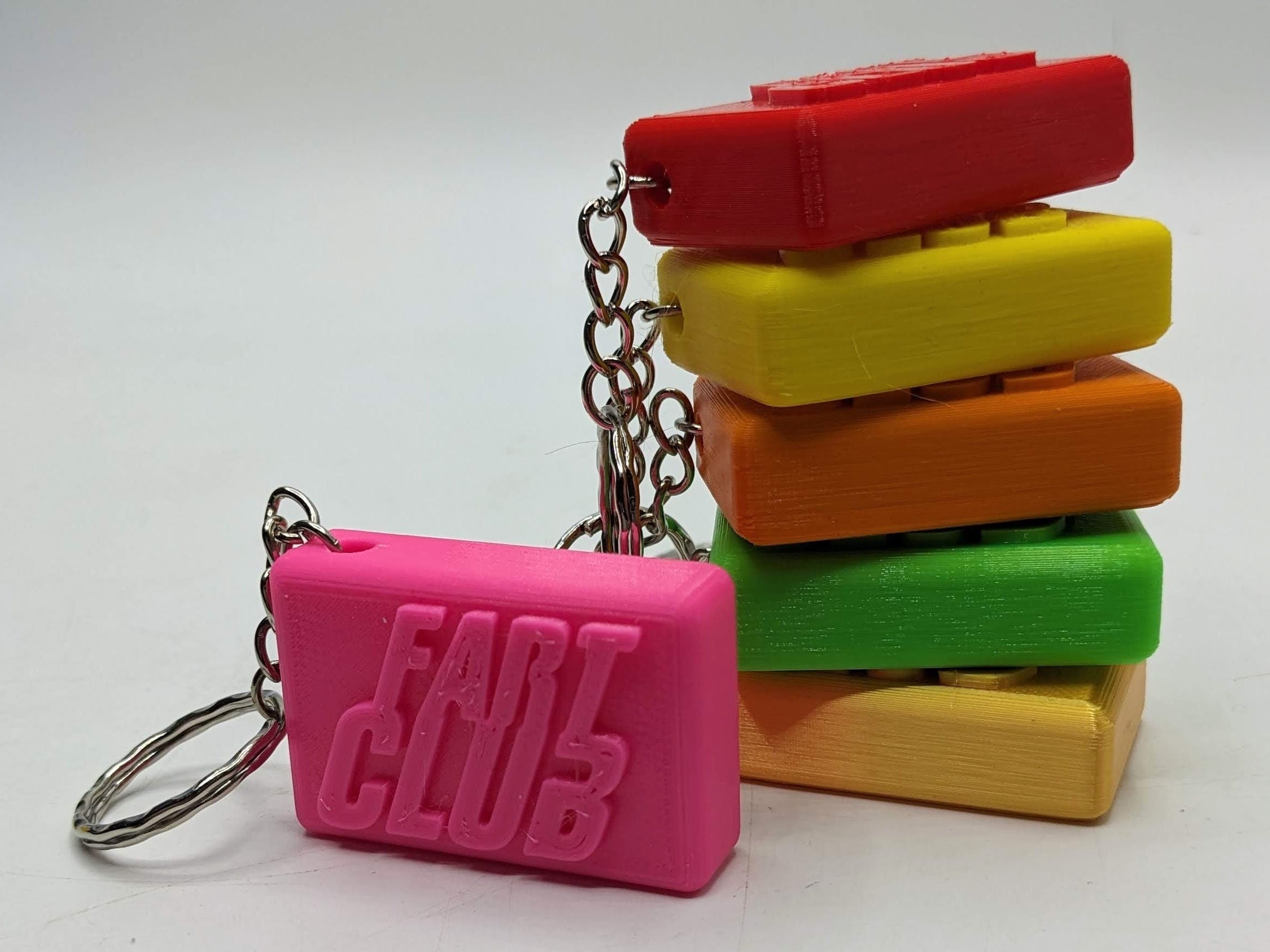 Fart Club Keyring / Rude Keyring / Novelty Keyring / Fart Keyring / Joke Keyring / Poo Gift / Funny Keyring / Farter Gift / Fart Bag Tag