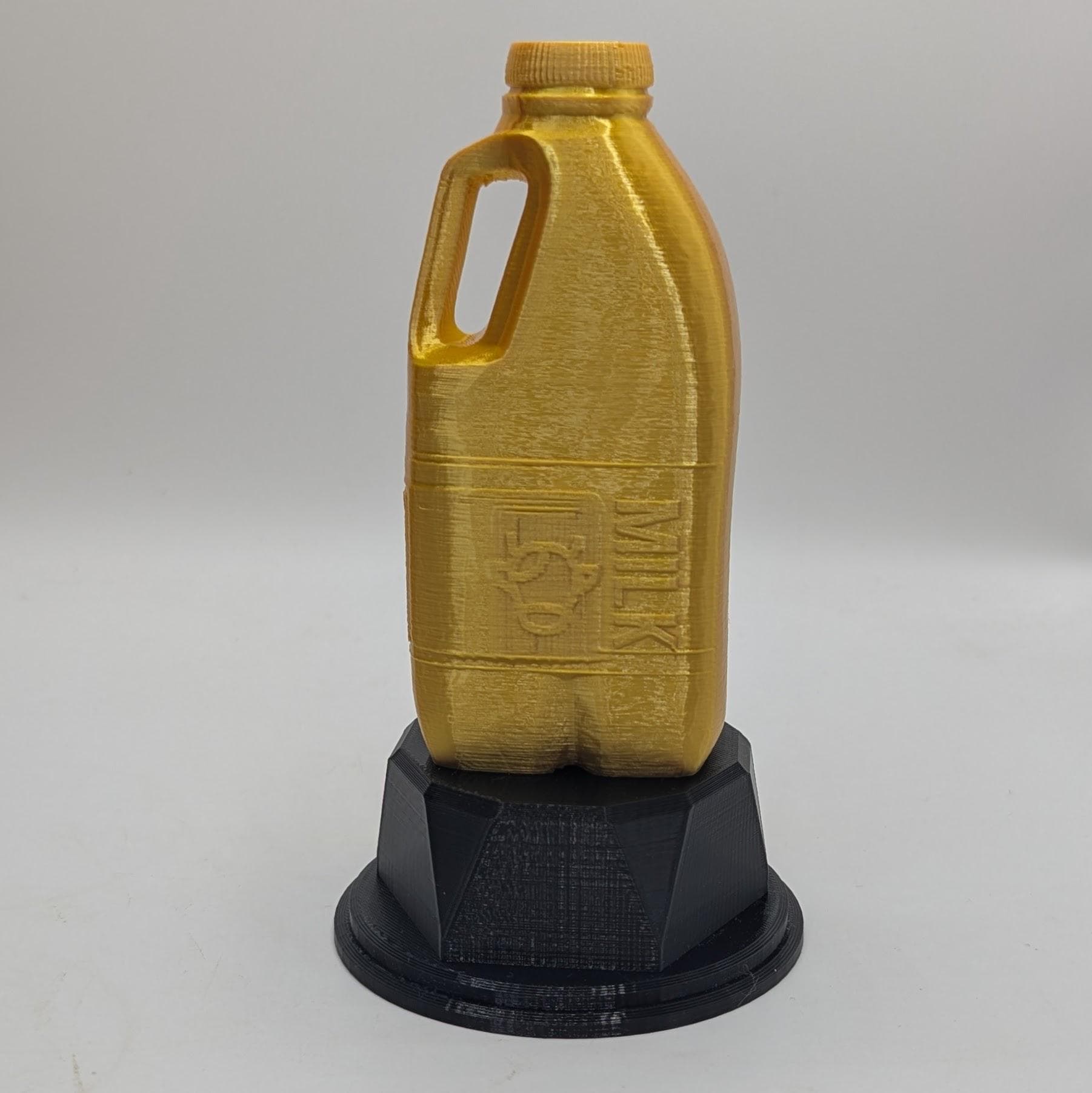 Personalised Milk Trophy, Milk Bottle Shape Gift, Milk Award Gift, Milk Lover Gift, Custom Award, Farmer Trophy Award, Milk Drinker Award