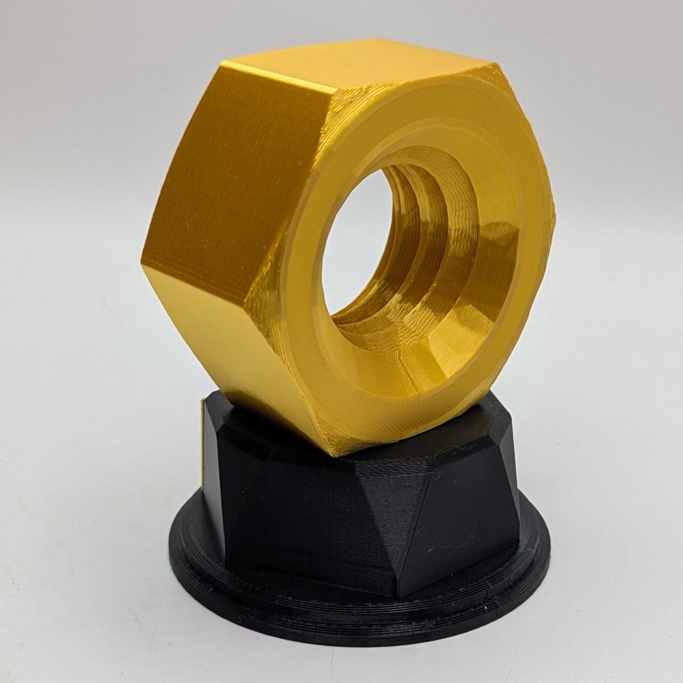 Personalised Nut Trophy, Custom Trophy Gift, Builder Trophy Gift, Mechanic Trophy Gift, Best Mechanic Award, Mechanic Gift, Engineer Award