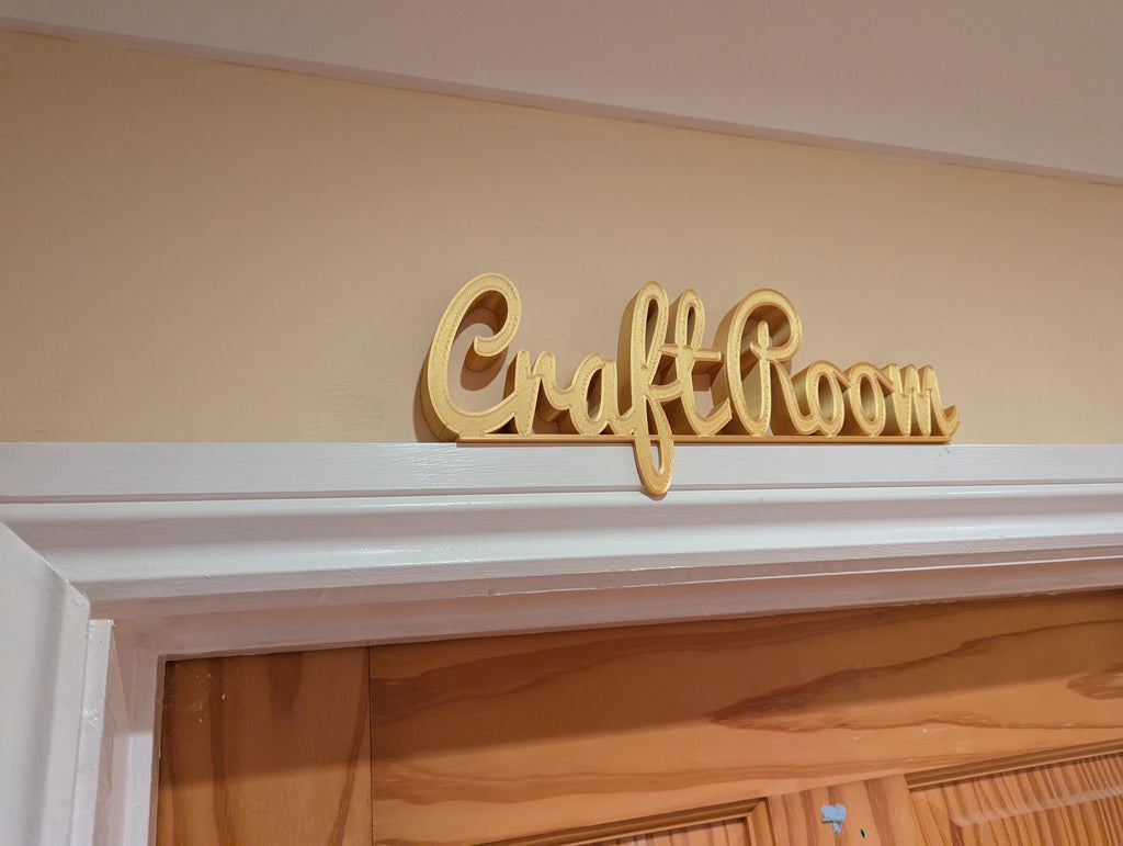 Craft Room Door Sign, Crafter Door Sign, Door Topper, Custom Door Sign, Above Door Sign, Quirky Sign, Sign For Crafters, Crafting Room Sign