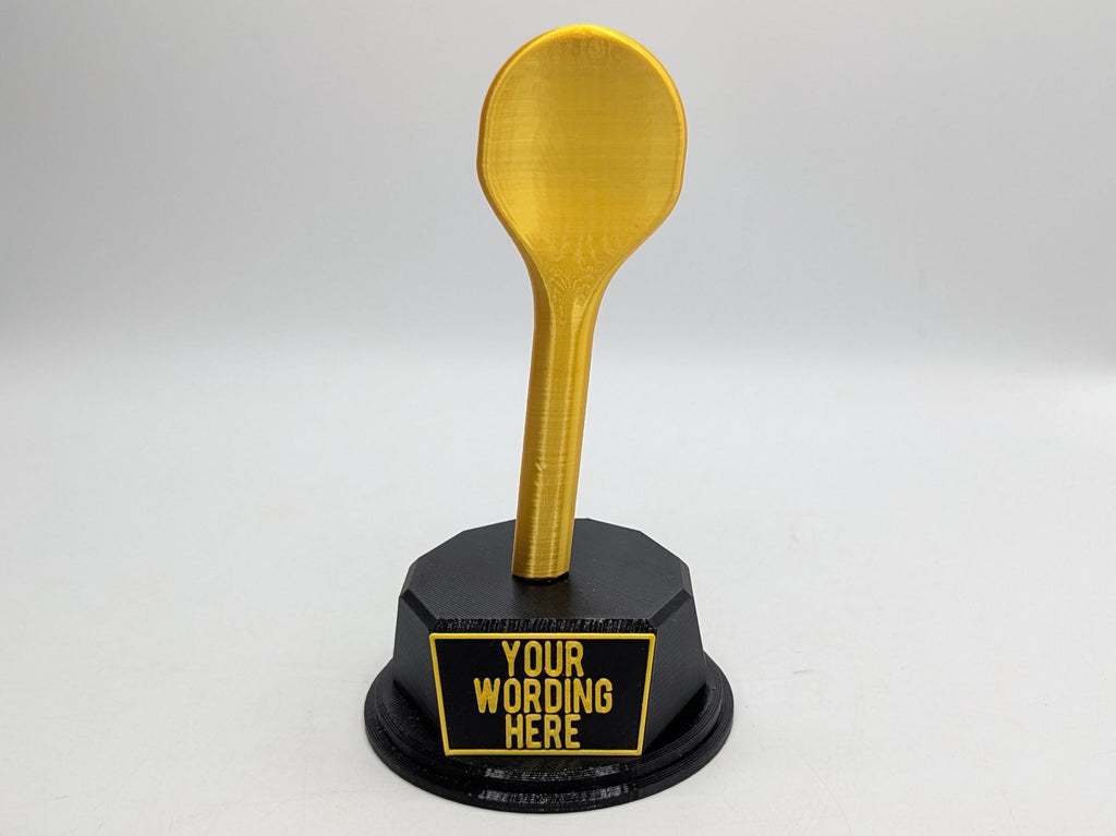 Personalised Wooden Spoon Trophy, Last Prize Trophy, Loser Award, Custom Trophy, Office Trophy, Golden Spoon Trophy, Spoon Award, Spoon Gift