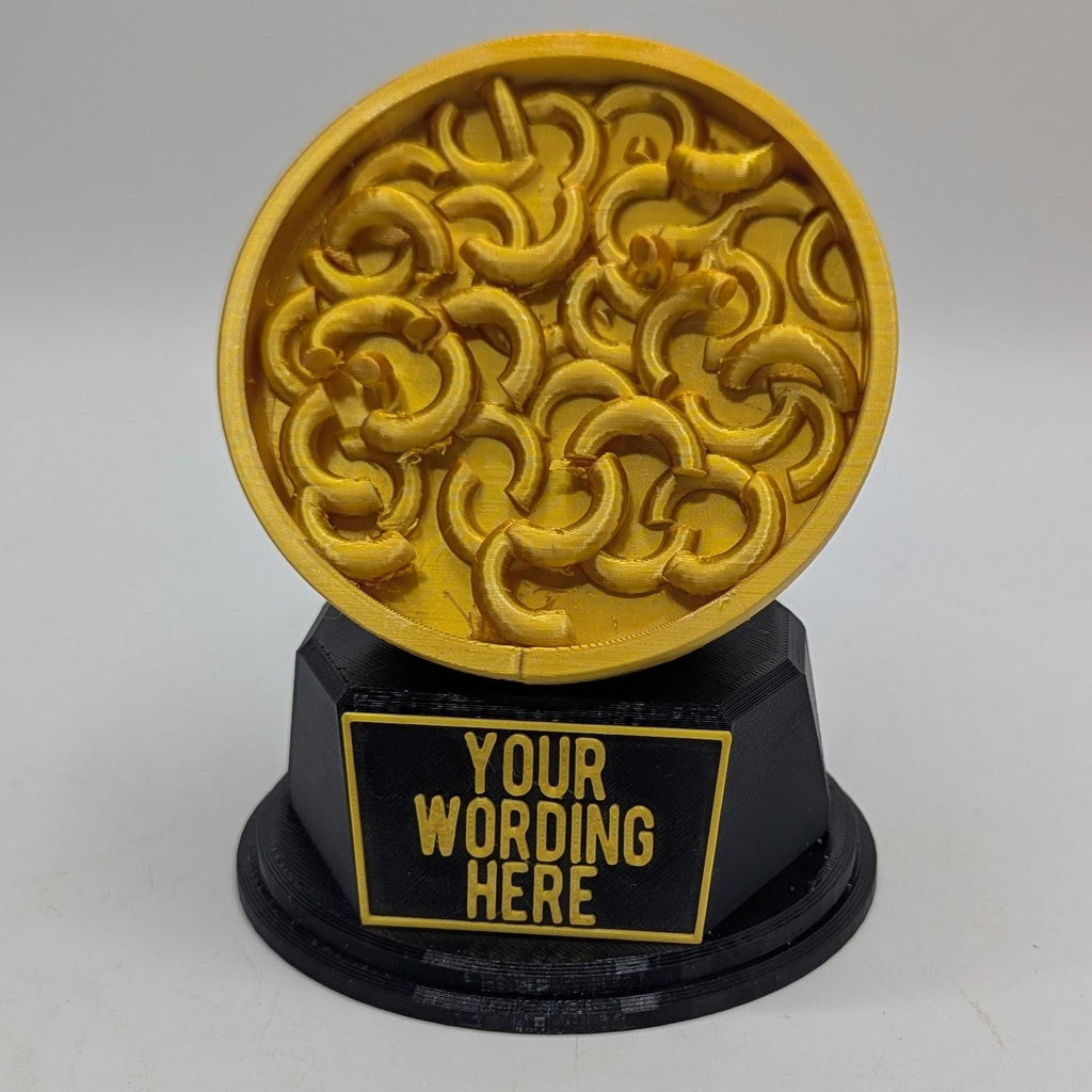 Personalised Mac & Cheese Trophy, Mac and Cheese Shape Gift, Mac and Cheese Award Gift, Pasta Lover Gift, Custom Award,  Mac Cheese Eater