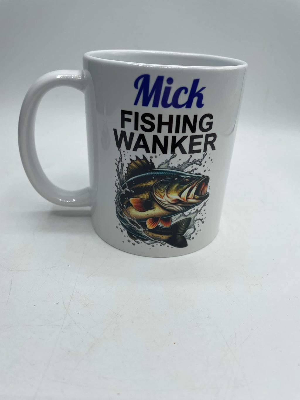 Personalised Fishing Wanker Mug, Gift for Fisherman, Personalised Fishing Gift, Funny Fishing Mug, Joke Fishing Gift, Angler Fishing Gift