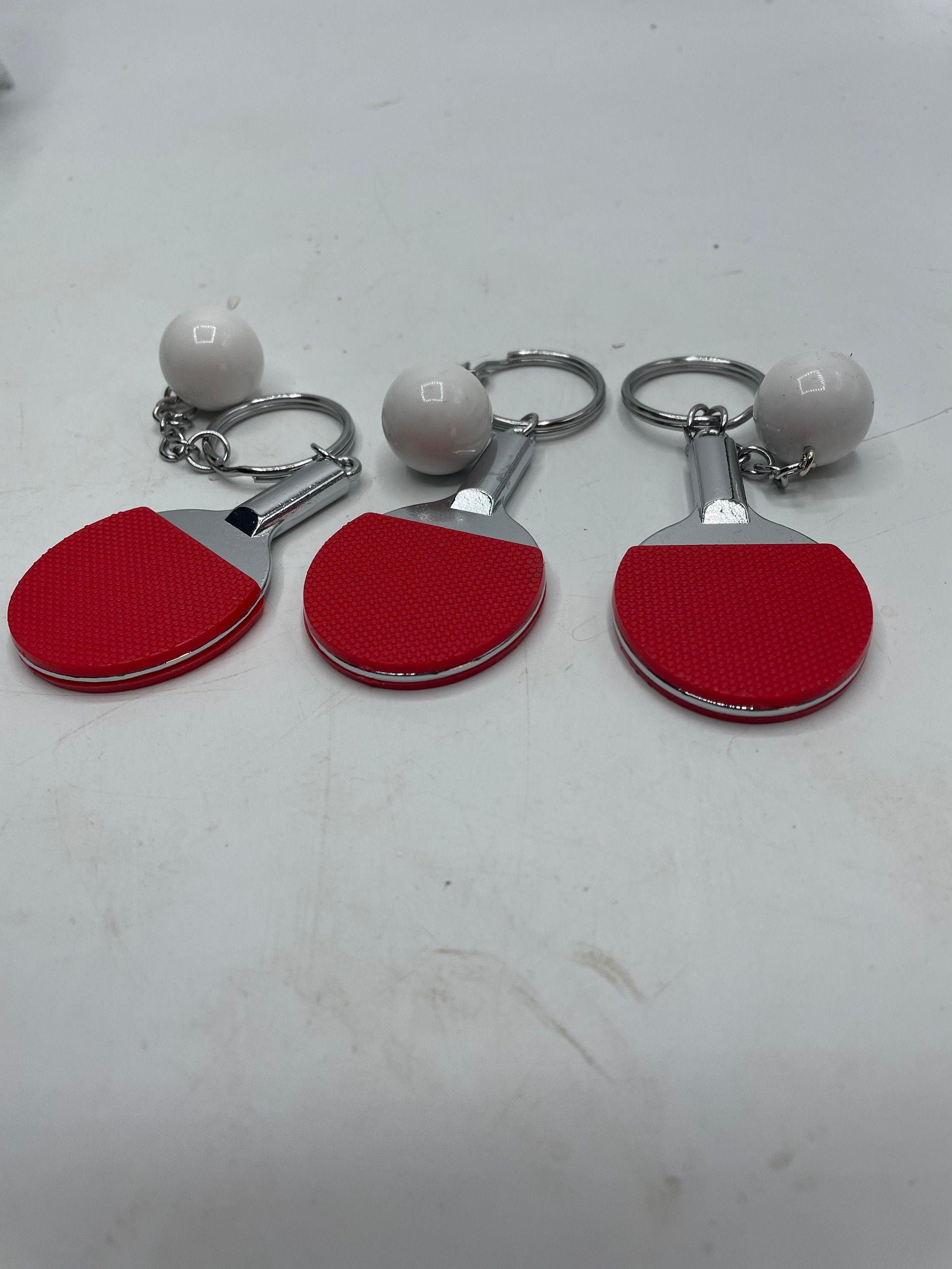 Table Tennis Keyring / Ping Pong Keyring / Table Tennis Gift / Table Tennis Player Gift / Secret Santa / Stocking Filler / Ping Pong Bat