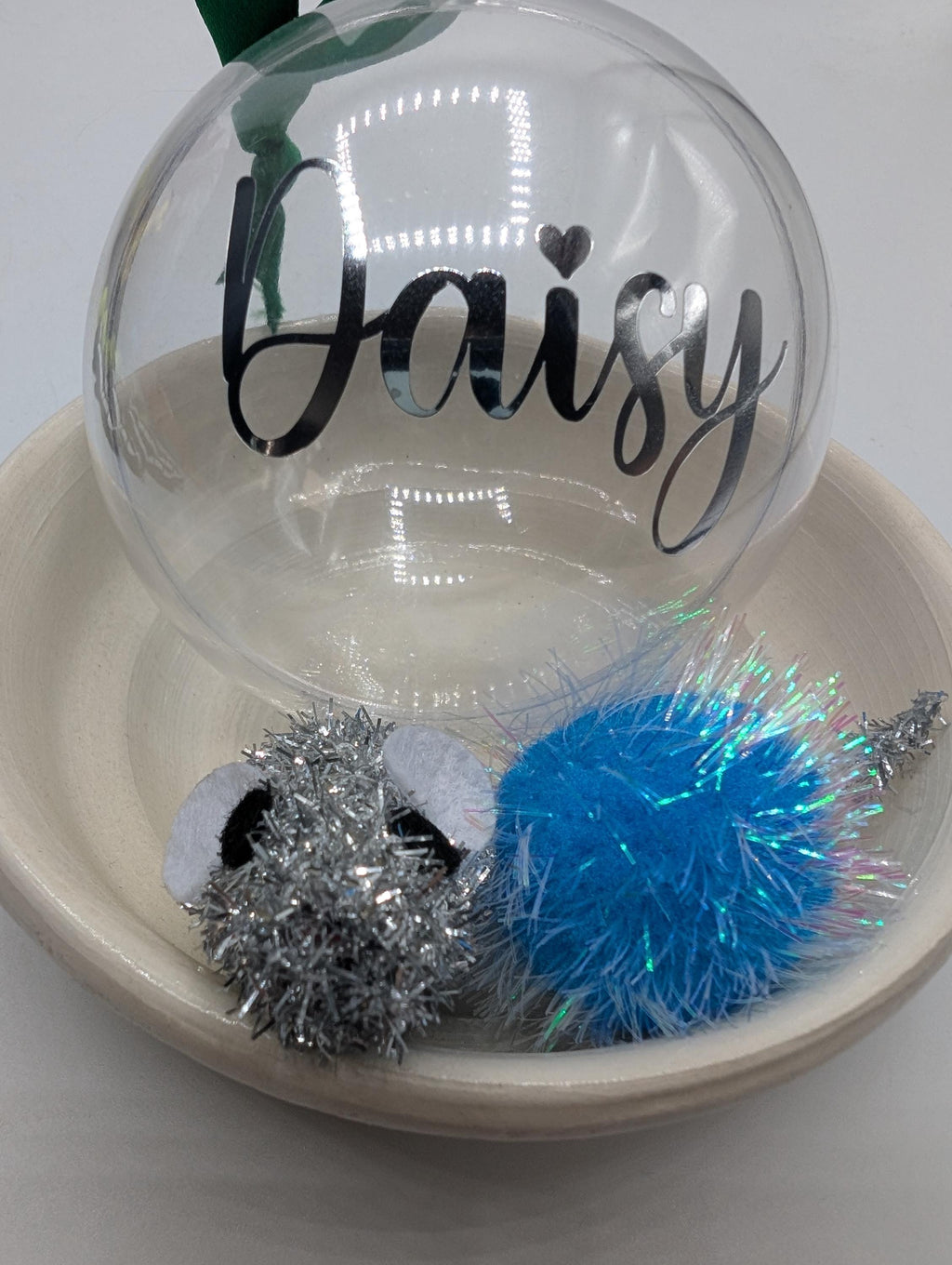 Personalised Cat Toy Bauble, Kitten Gift Box Gift, Kitten Personalised Decoration, Cat Christmas Gift, Cat Bauble Keepsake, Kitten Bauble