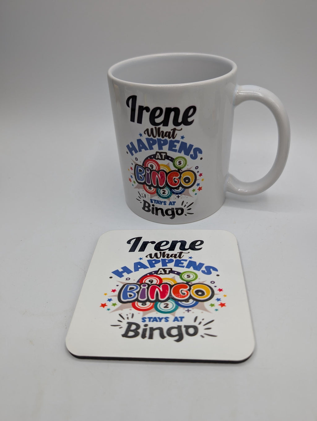 Personalised Bingo Mug / Funny Bingo Mug / What Happens at Bingo Mug / Gift for Bingo Player / Bingo / Gift for Bingo Lover / Bingo Gift