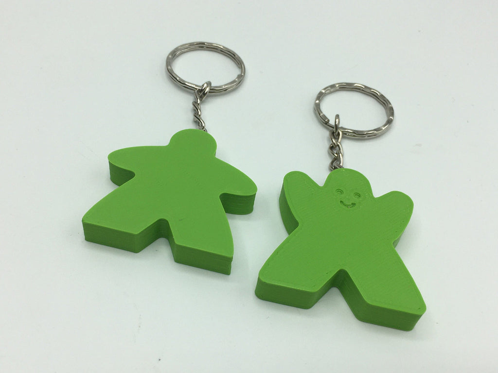 Meeples Keyring, Meeple Bag Tag, Meeple Shape Gift, Meeple Board Game Gift, Under 5 Pound, Meeple Face Keyring, Meeple Face Bag Tag, Meeple