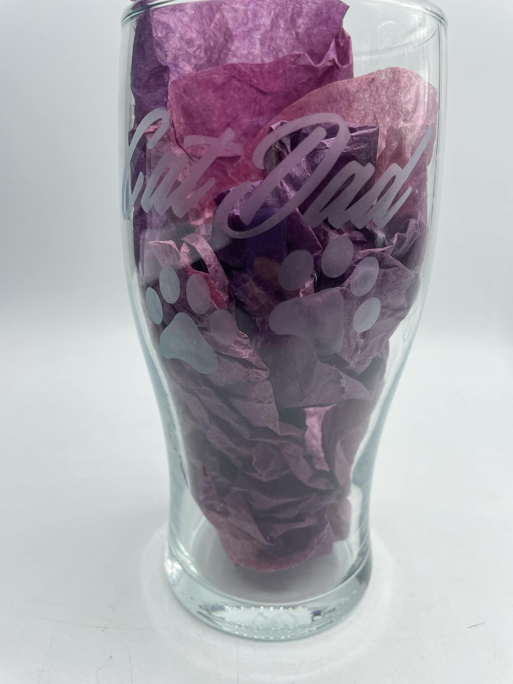 Etched Cat Dad Pint Glass, Fathers Day Gift, Cat Dad Gift, Christmas Gift, Cat Dad Glass, Gift Cat Owner, Cat Dad Present, Cat Lover Gift