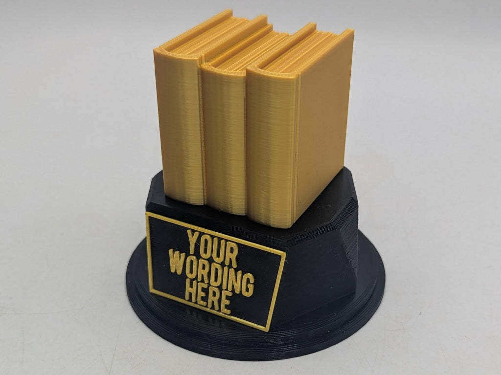 Personalised Bookworm Trophy, Bookworm Trophy Award, Book Club Award, Reading Trophy Award, Gift for Reader, Reading Group Trophy, Reading