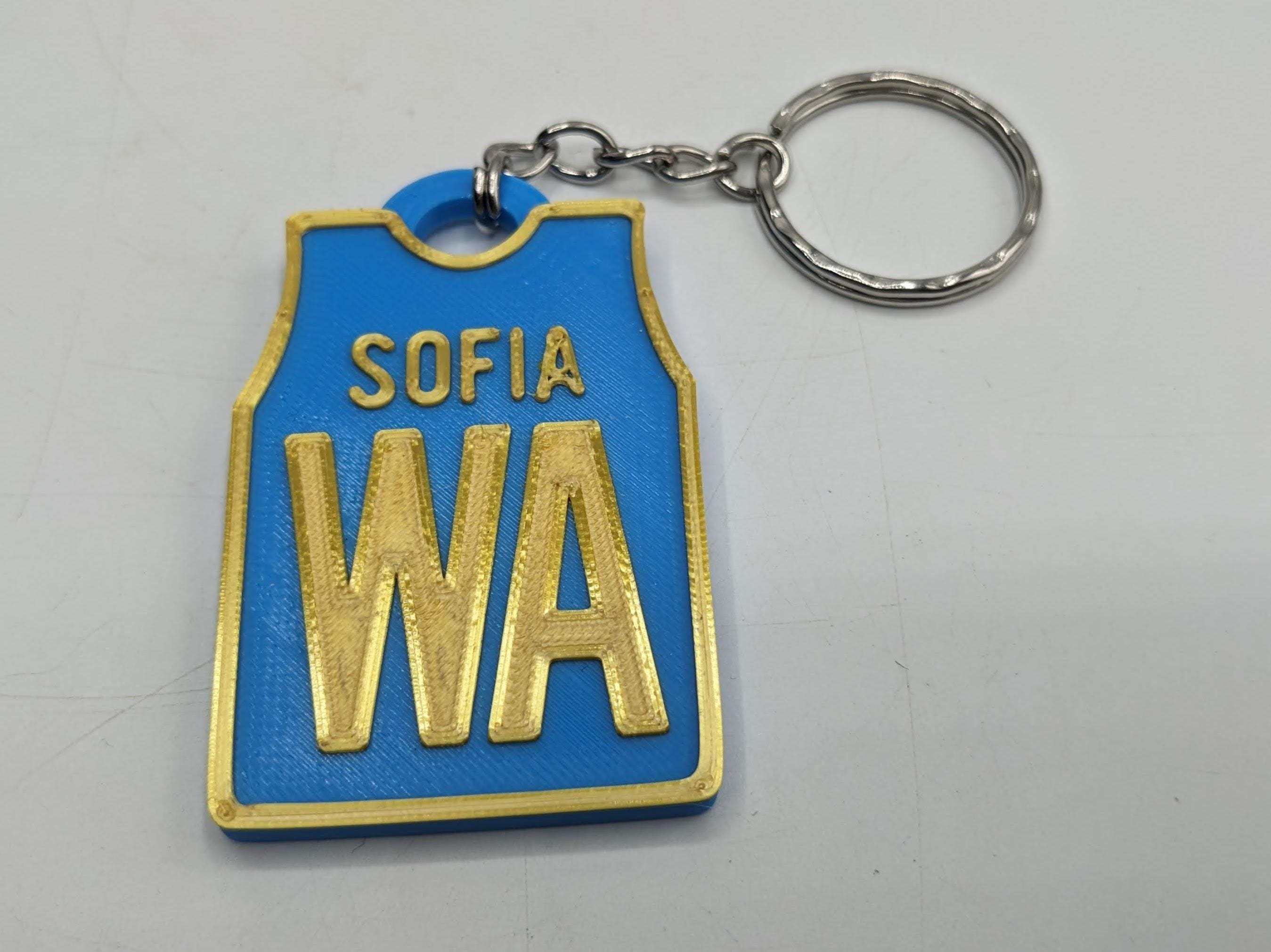 Personalised Netball Shirt Keyring / Netball Keyring / Netball Party Bag Fillers / Netball Team Bag Tags / Netball Gift / Netball Players