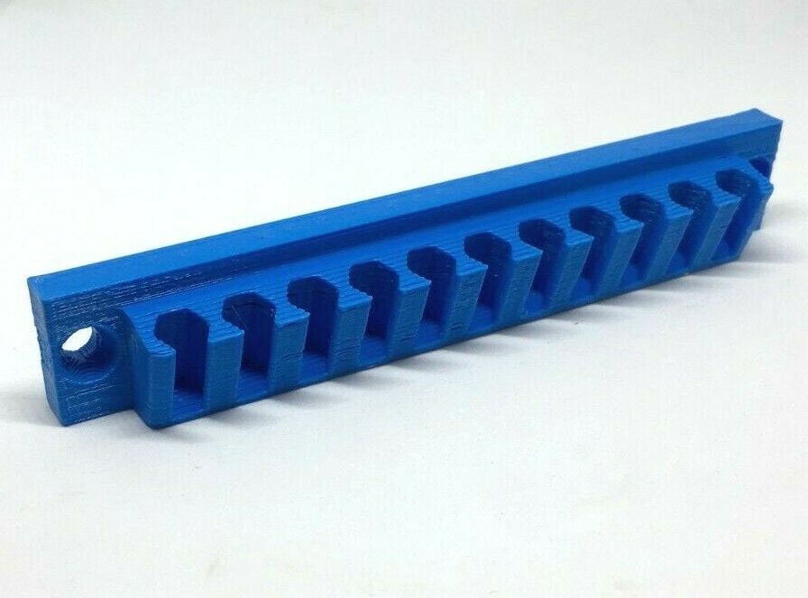 Angled 1/4" Hex Shank Screwdriver Bit Holder Storage / Shed, Van or Workshop Hex Bit Storage / Hex Bit Holder / 1/4" Hex Bit Holder / Hex