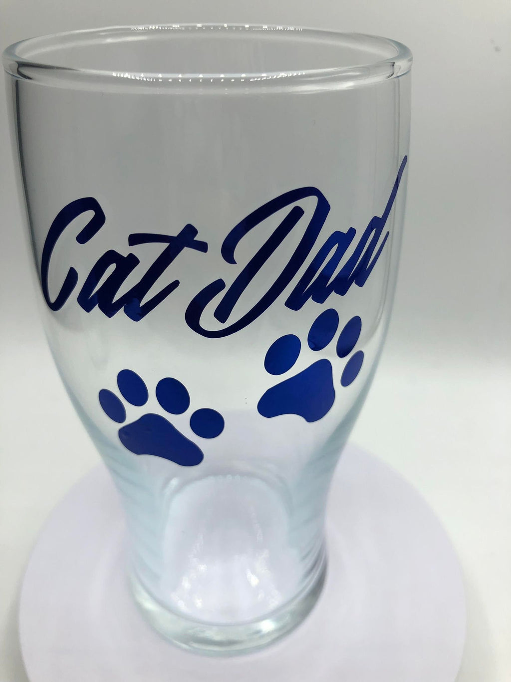 Cat Dad Pint Glass, Fathers Day Gift, Christmas Gift, Cat Dad Gift, Cat Dad Glass, Personalised Cat Gift, Cat Dad Lover Gift, Cat Owner Gift