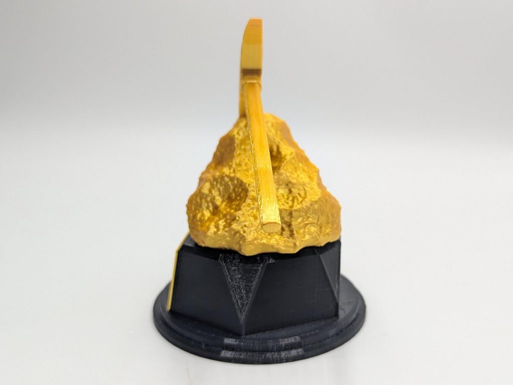 Gold Digger Trophy, Gold Nugget Award, Custom Trophy Gift, Pick Axe Trophy, Digger Award, Golden Nugget Trophy,  Mining Trophy Award, Gold