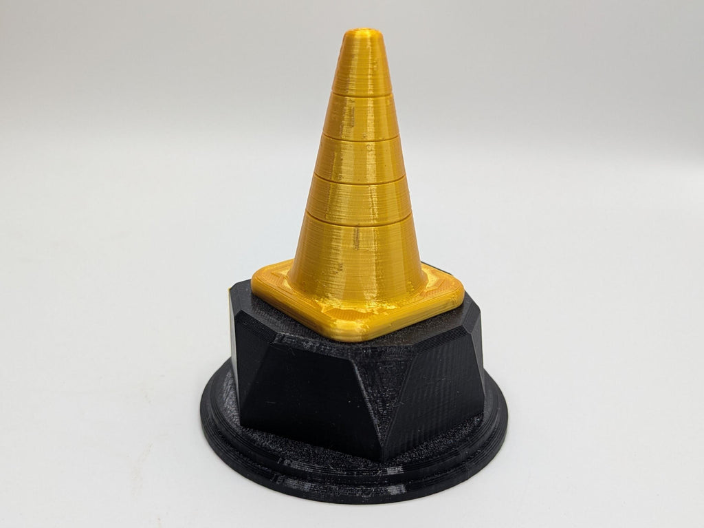 Personalised Cone Trophy, Cone Shape Gift, Cone Award Gift, Traffic Trophy, Builder Award Trophy, DIY Trophy Gift, Police Award, Cone Trophy