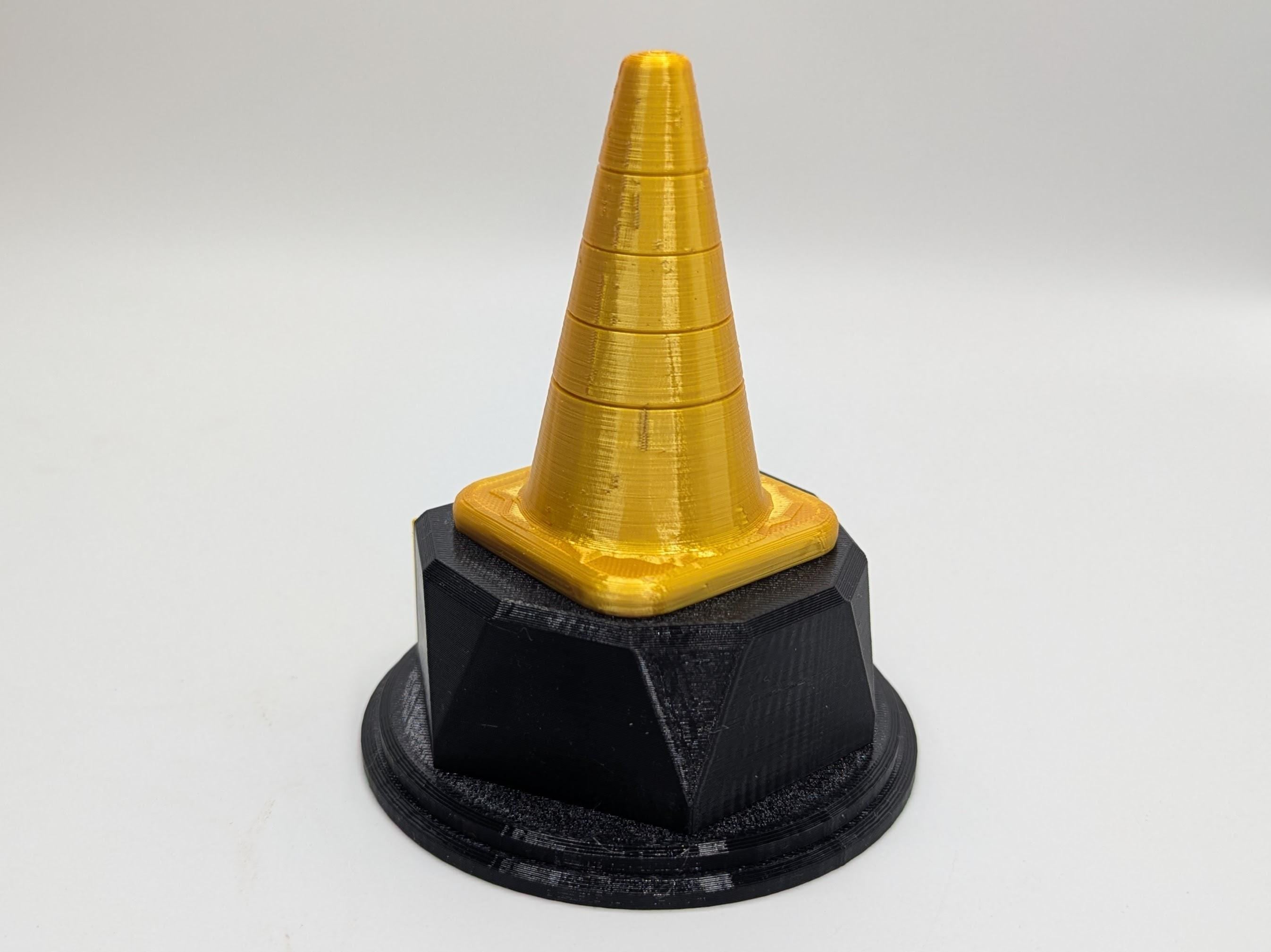 Personalised Cone Trophy, Cone Shape Gift, Cone Award Gift, Traffic Trophy, Builder Award Trophy, DIY Trophy Gift, Police Award, Cone Trophy