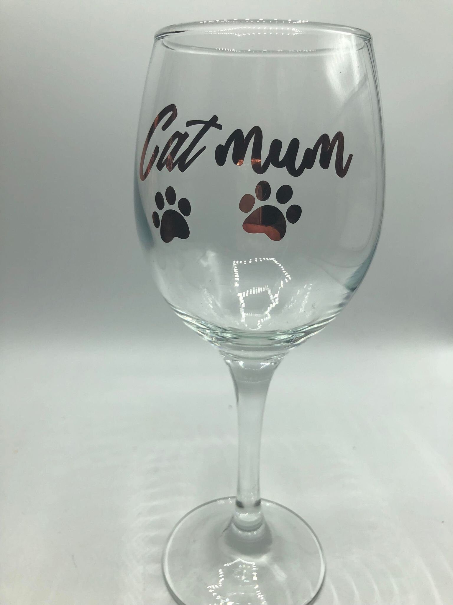 Cat Mum Glass / Cat Mum Gin/Wine/Latte/Prosecco Glass / Mother's Day Gift / Mum Gift / Cat Mam Glass / Christmas Gift / Cat Mum / Cat Mam