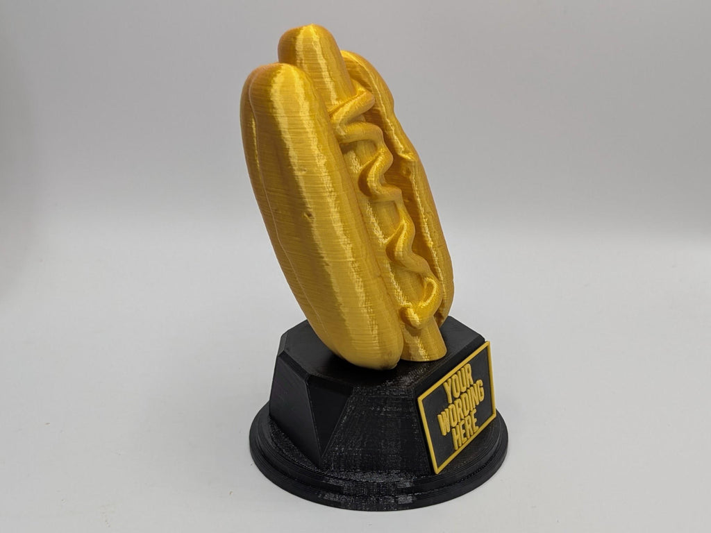 Personalised Hotdog Trophy, Wiener Award, Gift for friend, Joke Award, Personalised Trophy Award, Chilli Dog Award, Joke Hotdog Gift, Hotdog