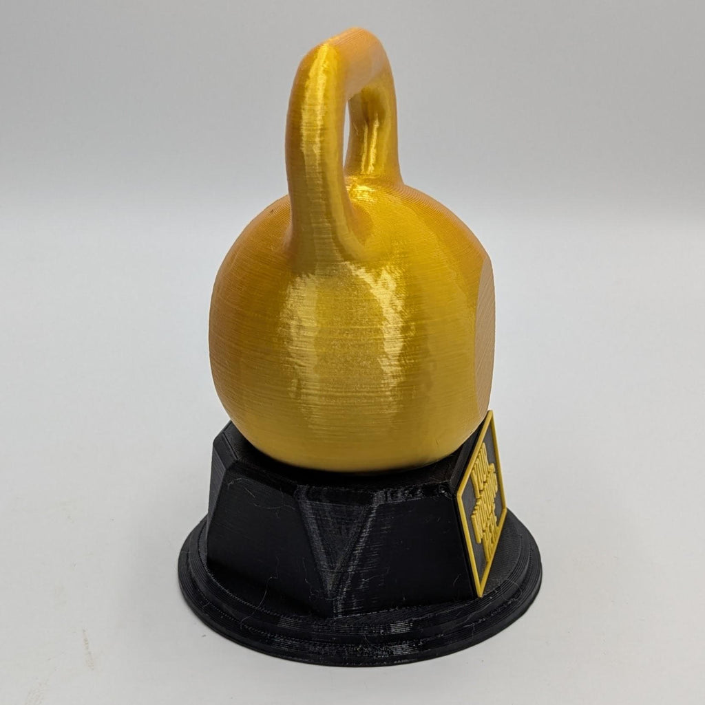 Personalised Kettle Bell Trophy, Exercise Fun Trophy, Gift for Personal Trainer, Custom Trophy Gift, Weight Bell Trophy, Bodybuilding Trophy