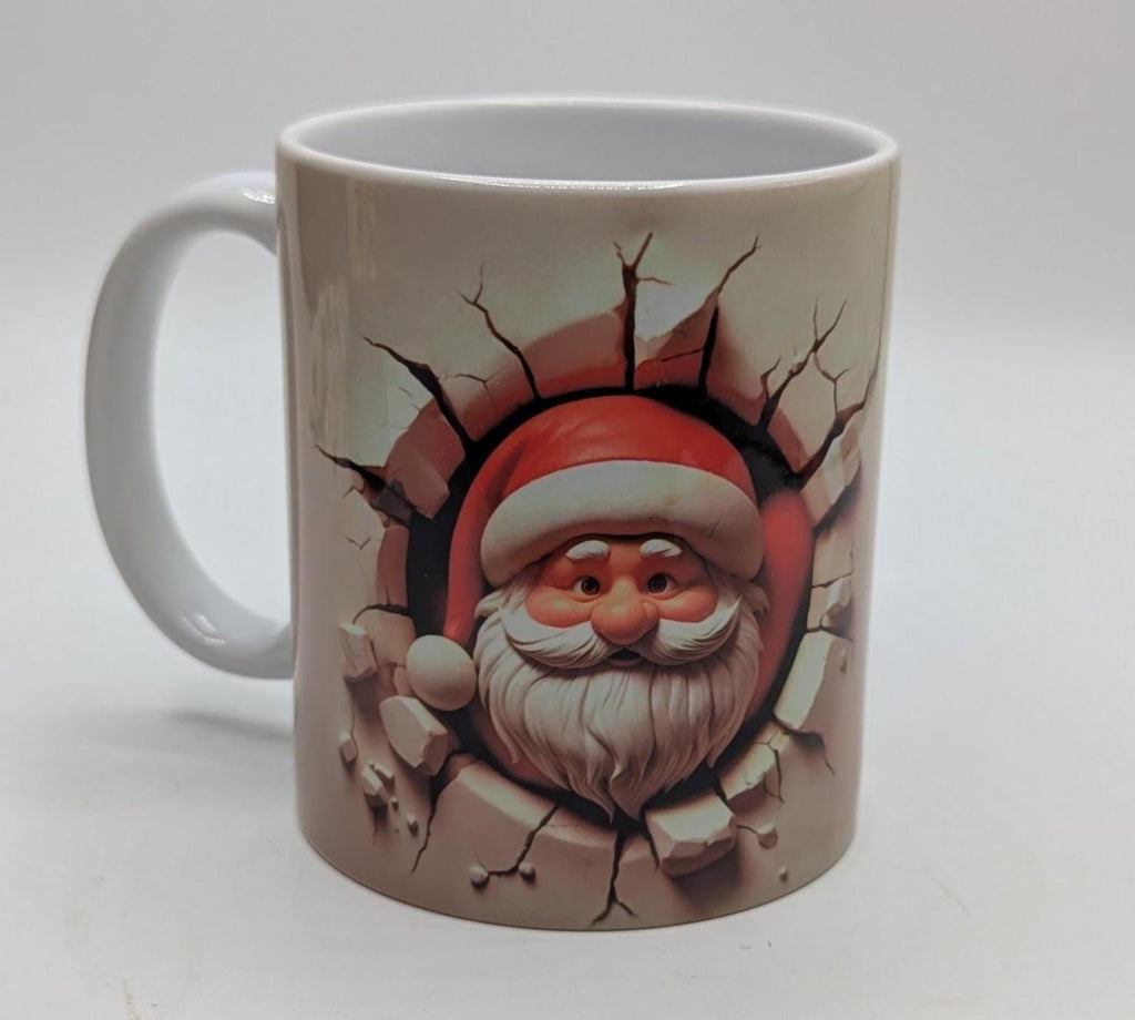 Christmas Santa 3D Mug, Funny  Santa Mug, Christmas Hot Chocolate Mug, Father Christmas Gift, Gift For Her, Gift for Him, Santa Mug Gift