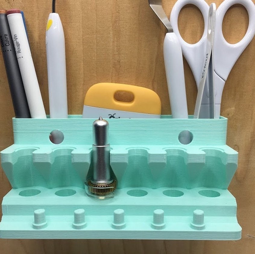Cricut Tool Holder for Cricut Accessories / Cricut Tool Organiser / Cricut Wall Tool Holder / Blade Caddy for Cricut Tools Attaches to Wall