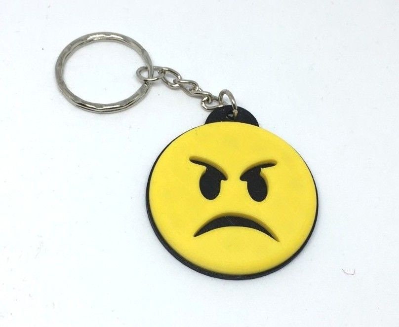 Funny Face Keryings / Funny Face Bag Tags / Poo Face Keyring / Devil Face Keyring / Under 5 Pounds / Heart Face Keyring / Bag Tags / Keyring