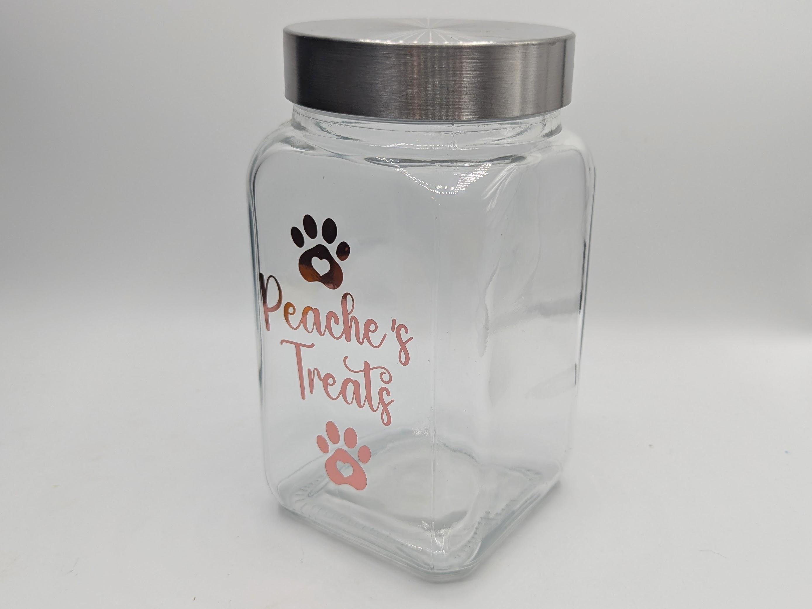 Personalised Dog Treat Jar, Cat/Dog Treat Jar, New Puppy Treat Jar, Puppy Pack Treat Jar, Gift for Dog Owner, Dog Treat Storage, Dog Gift