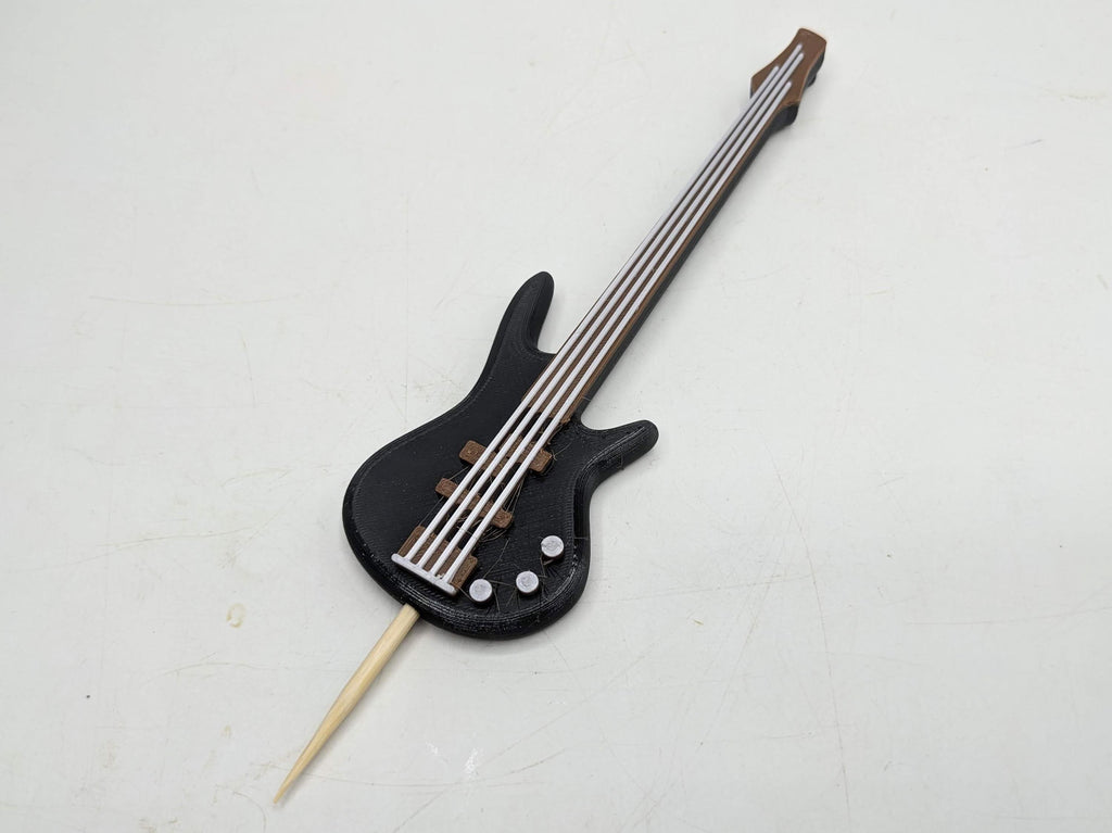 Electric Bass Guitar Cake Topper / Guitarist Cake Topper / Electric Bass Guitar Cake Topper /Gift for Guitarist Birthday /Music Teacher Cake