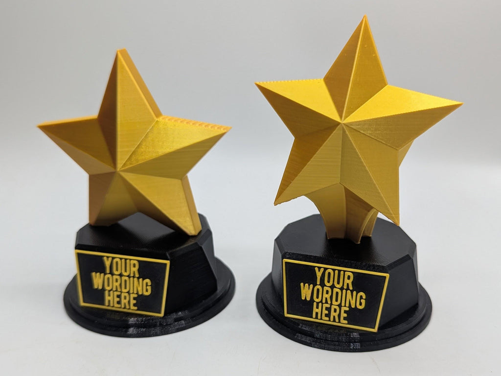 Personalised Star Trophy, Shooting Star Award, Star Joke Gift, Custom Trophy Award, Star Shaped Gift, Star Of The Month Award, Biggest Star